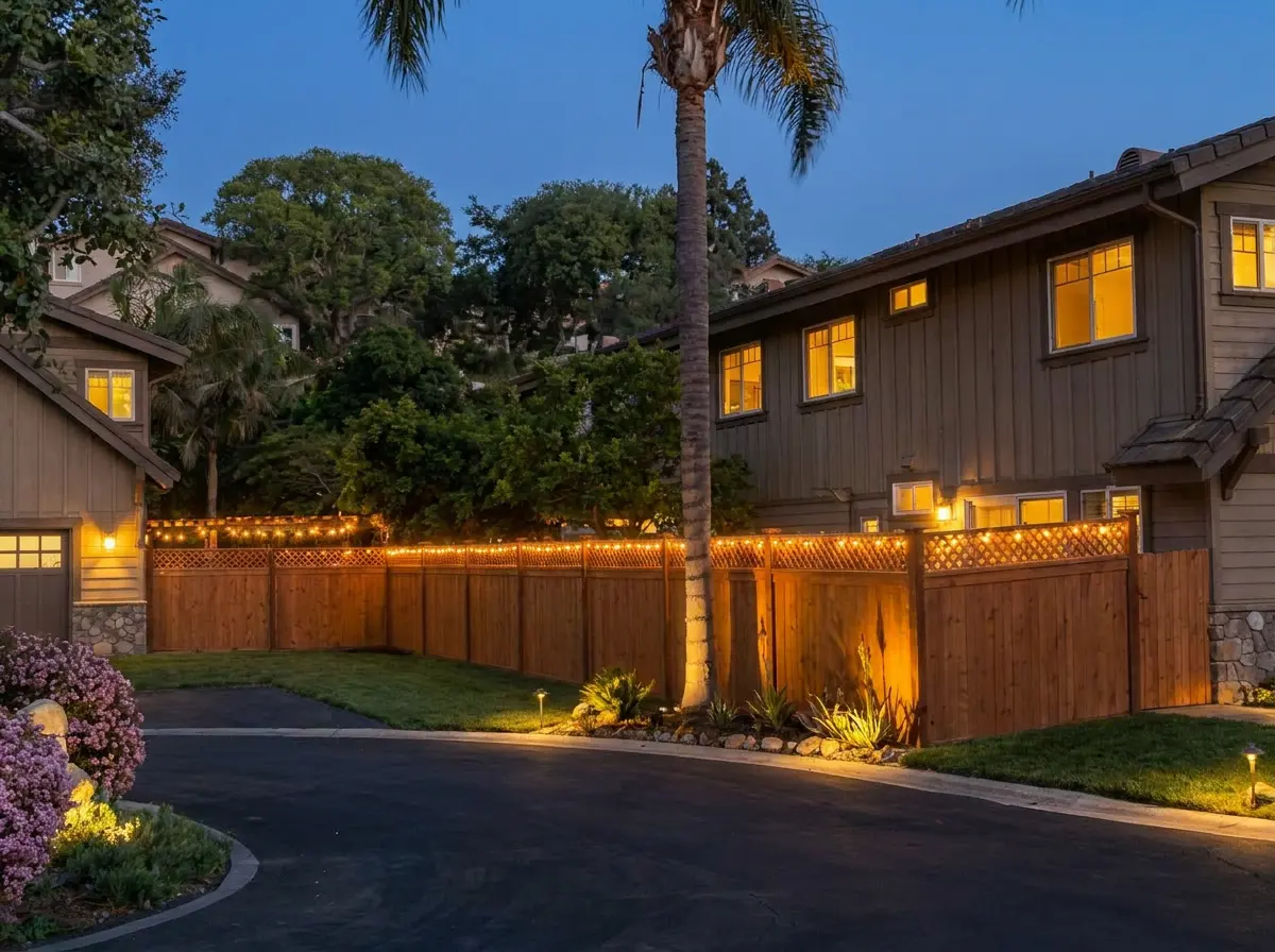Finished home featuring outdoor wood treated in a warm 2200EX stain tone